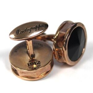 Montegrappa Black and Rose Gold Cufflinks